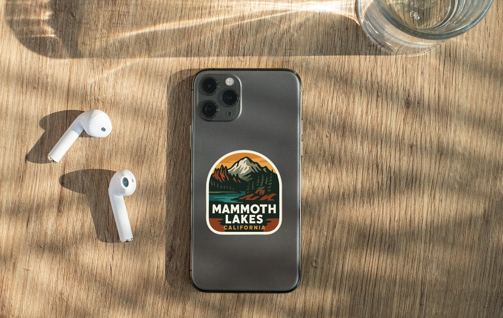 Mammoth Lakes Sticker Decal Vinyl Die-Cut City Skyline Landmark Design