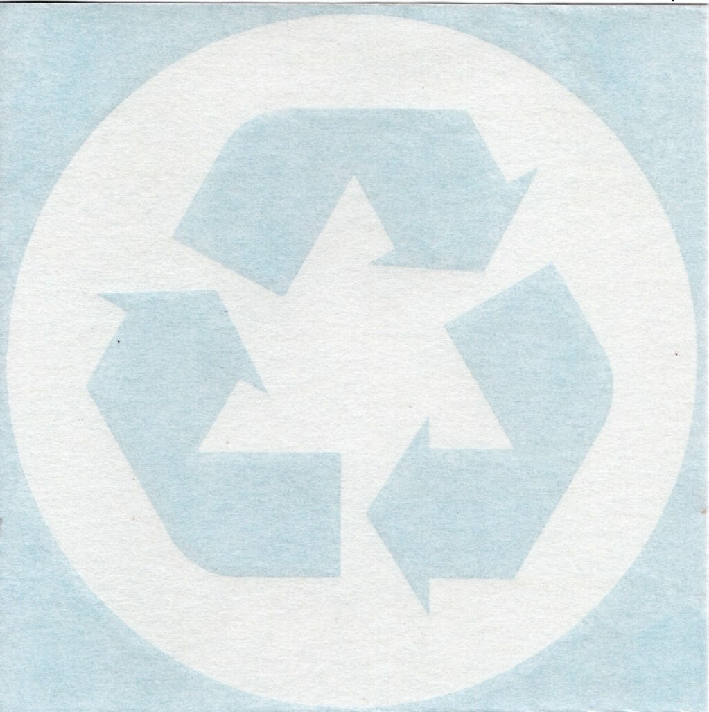 Recycle Symbol – Trash Rubbish Can Bin – Car Window Vinyl Decal Sticker 10170