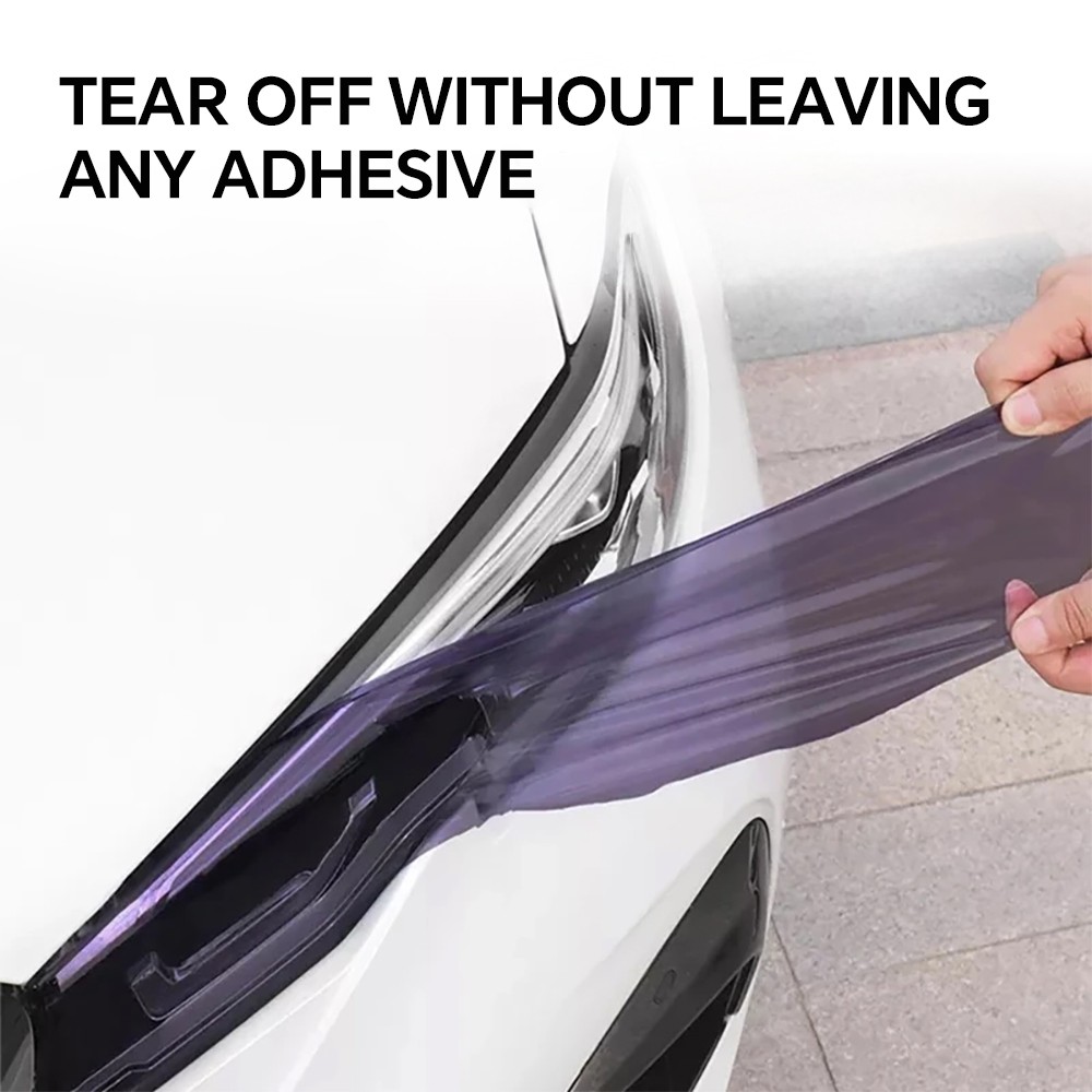 New Self-healing Headlight Film Anti Scratches Protect Smoke Black Car Lamp Tint