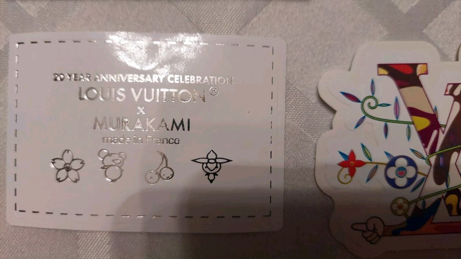 Louis Vuitton Murakami Stickers 20 Year Celebration 6 + Envelope See Photos