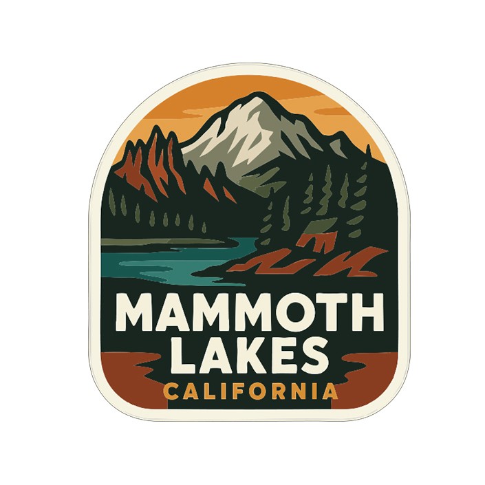 Mammoth Lakes Sticker Decal Vinyl Die-Cut City Skyline Landmark Design