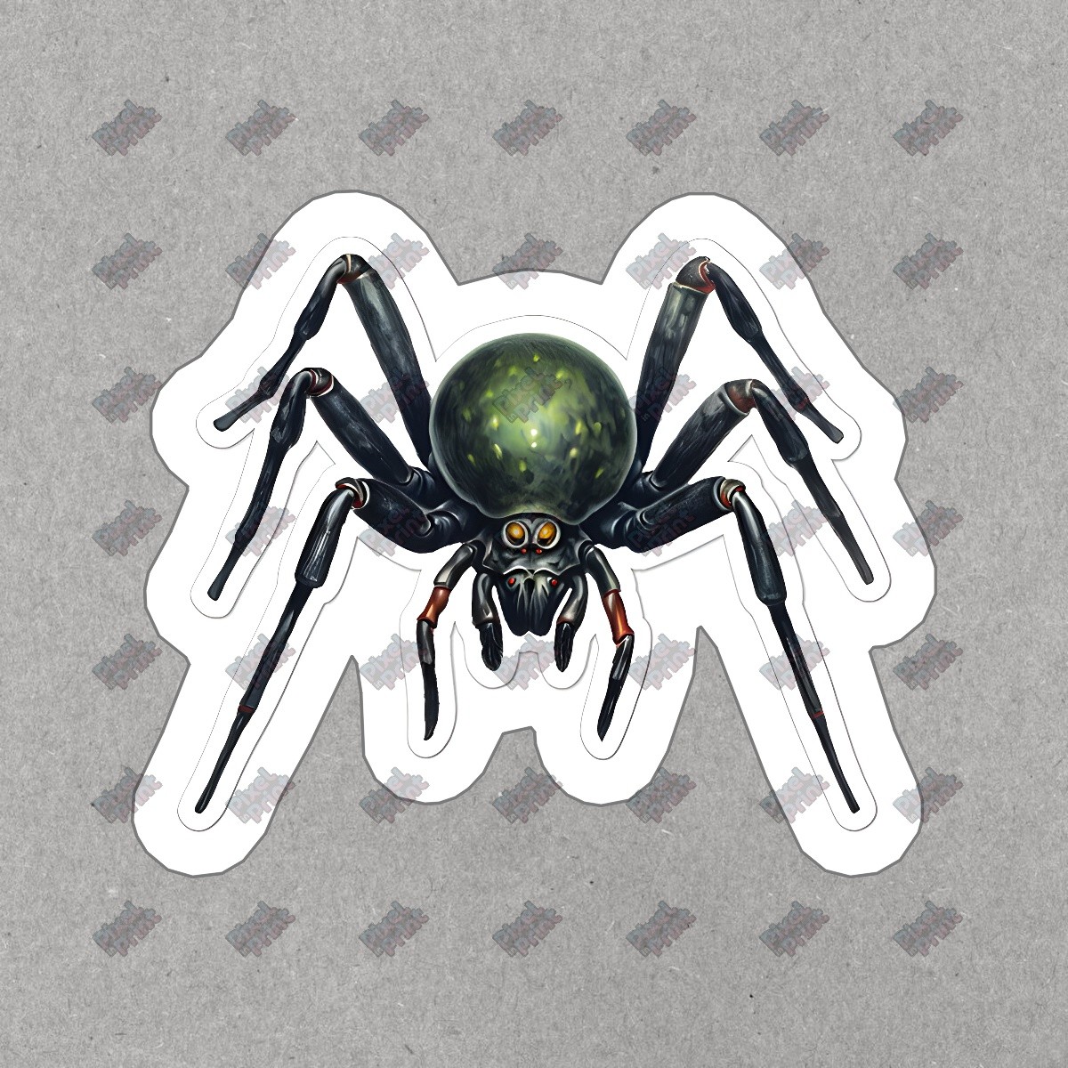 Realistic Spider Vinyl Sticker Creepy Crawly Decal for Laptops, Water #203730