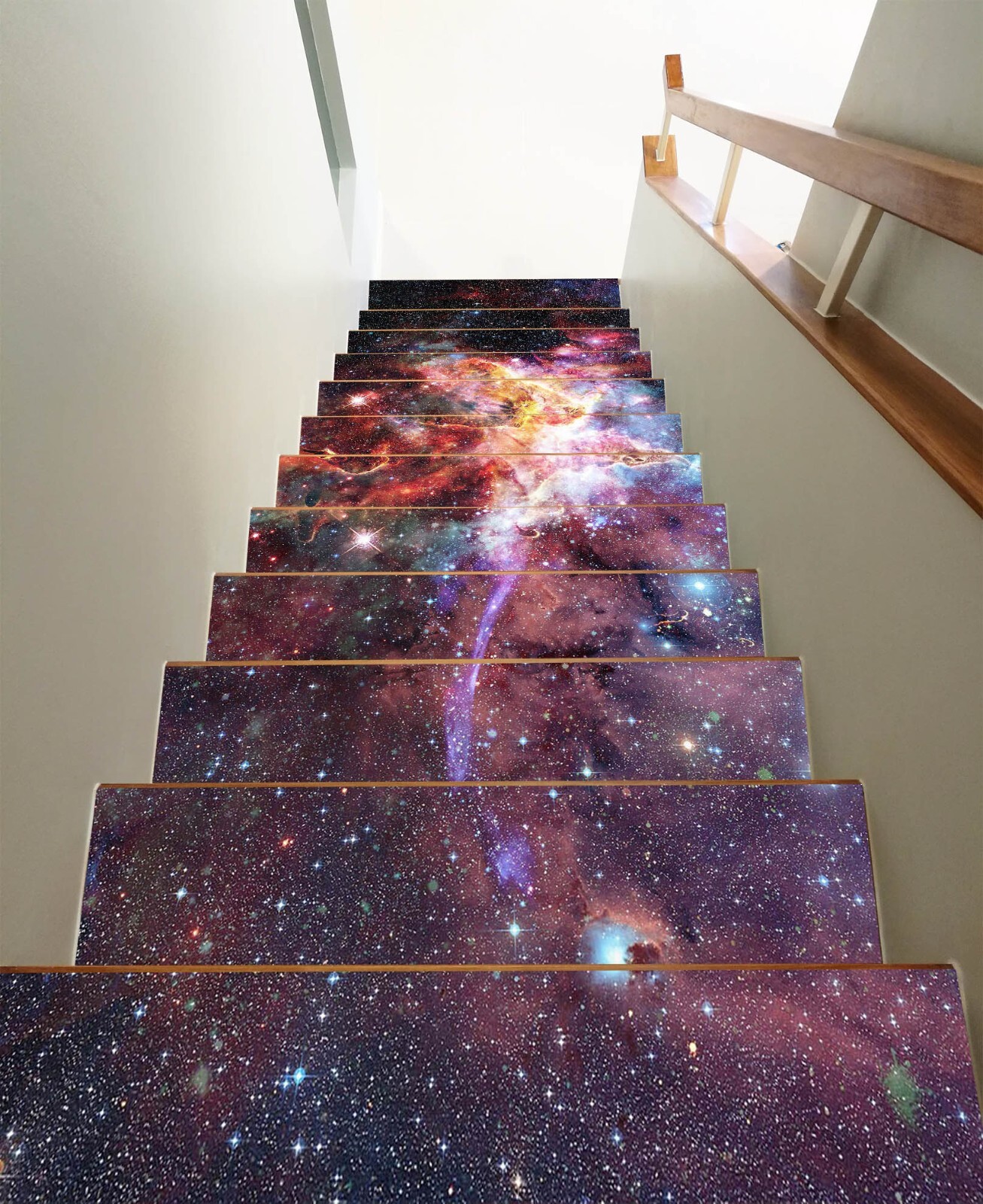 3D Gorgeous Galaxy W48 Stairs Risers Decoration Photo Mural Vinyl Wallpaper Vera