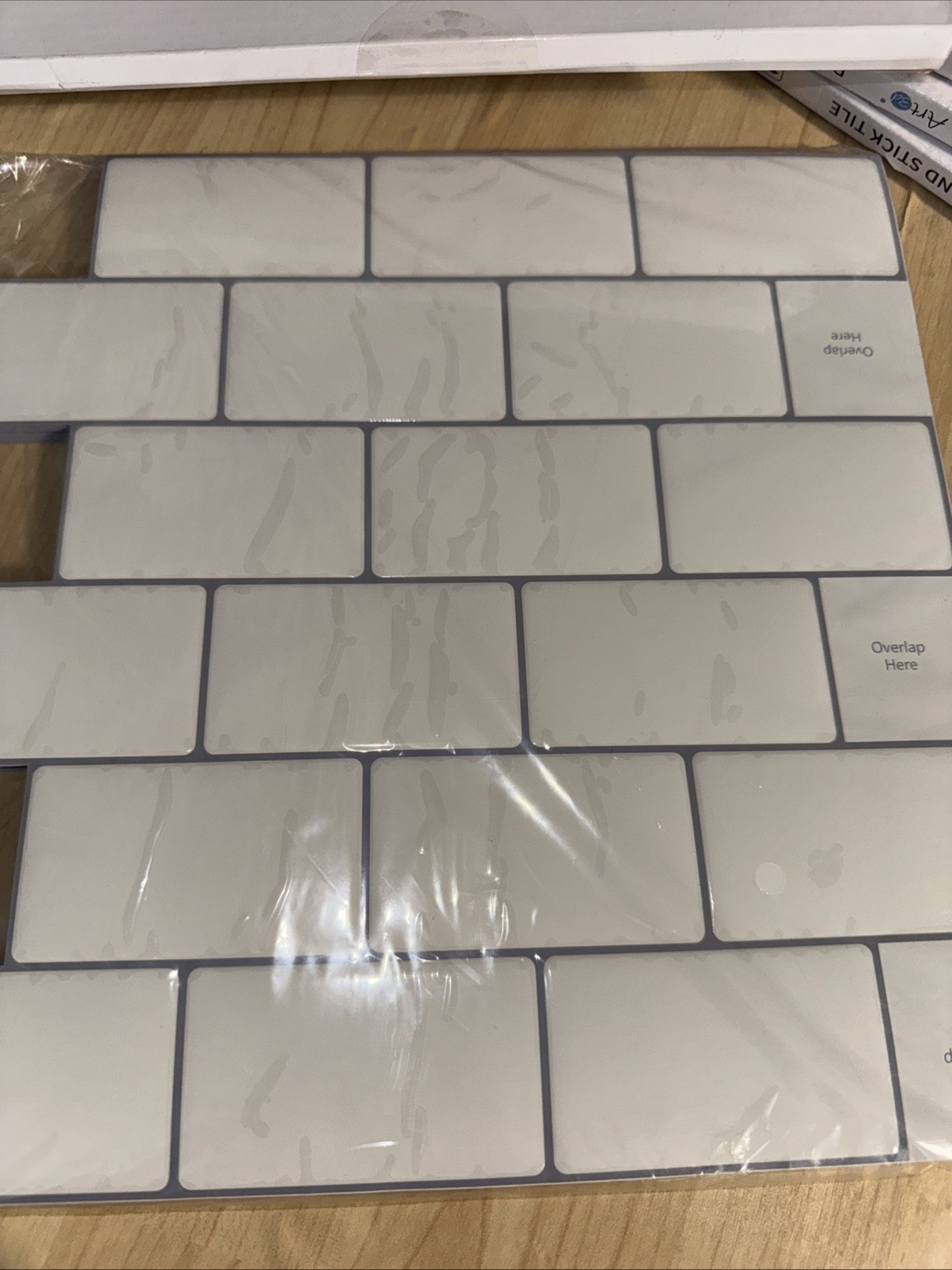 10PK Art3d Peel and Stick Tile Backsplash for Kitchen Bathroom 12” X 12”. 9SQ