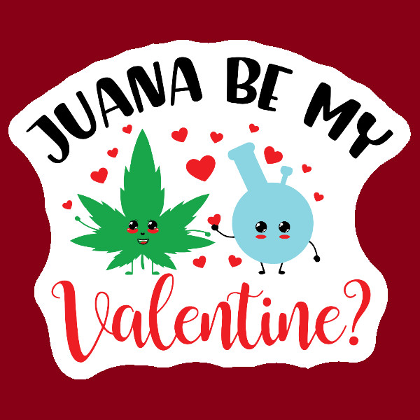 Galentine 420 Sticker Stoner Girl Valentine Decal UV Safe Weatherproof Vinyl