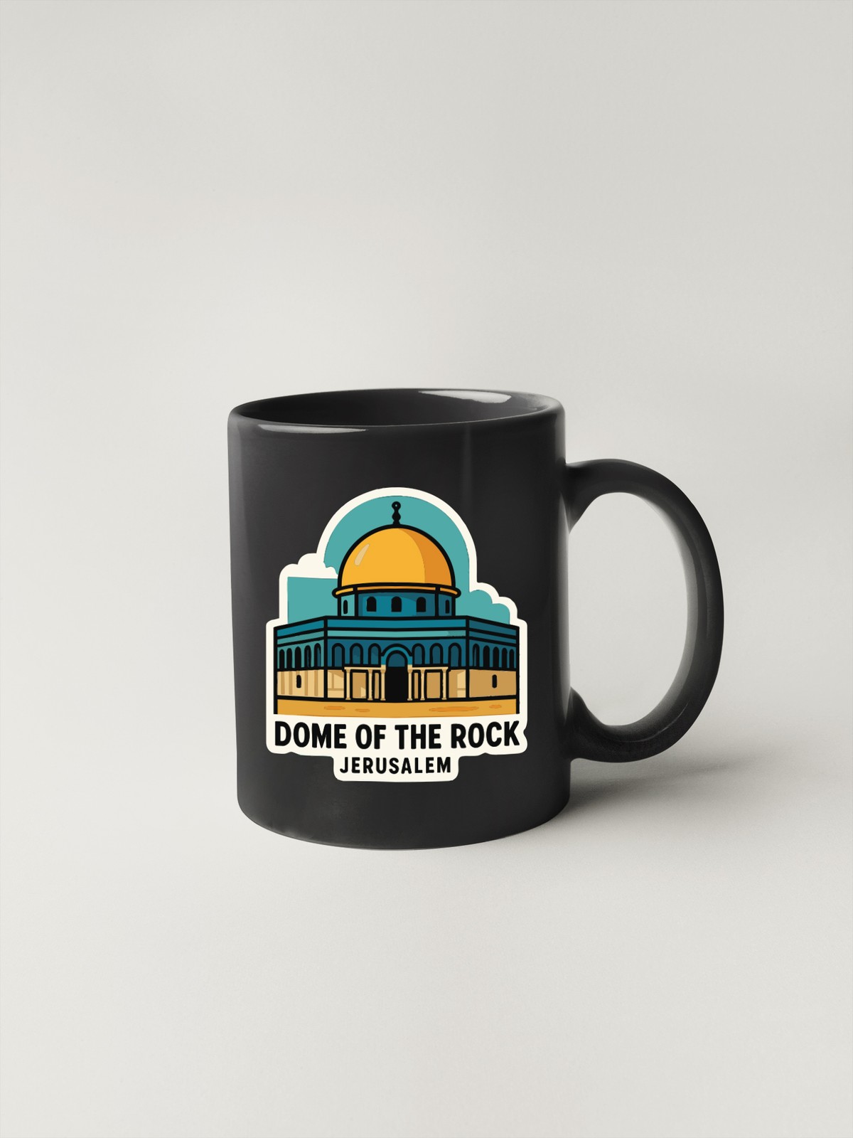 Dome of the Rock Jerusalem Sticker Decal Vinyl Die-Cut Symbolic Landmark Design