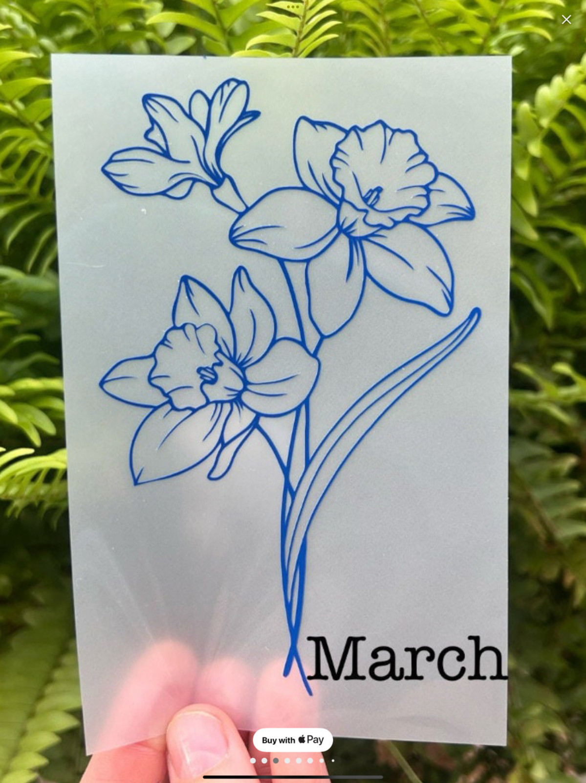 Birth Flower Vinyl Decal – Custom Bouquet Sticker – Floral Design 5 INCHES TALL
