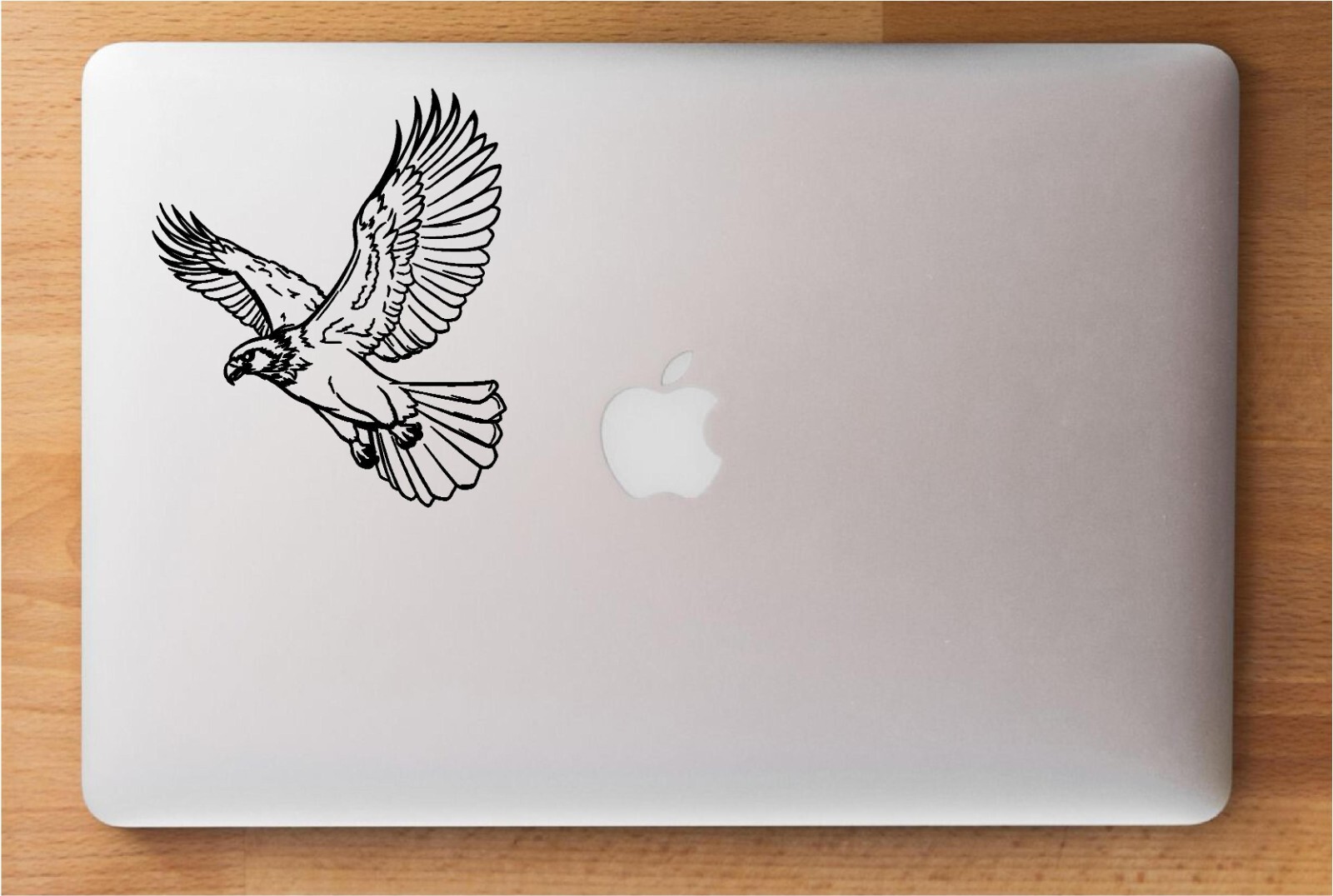 Eagle Flying Outline Vinyl Wall Art Patriotic Symbol Detailed Graphic Decal
