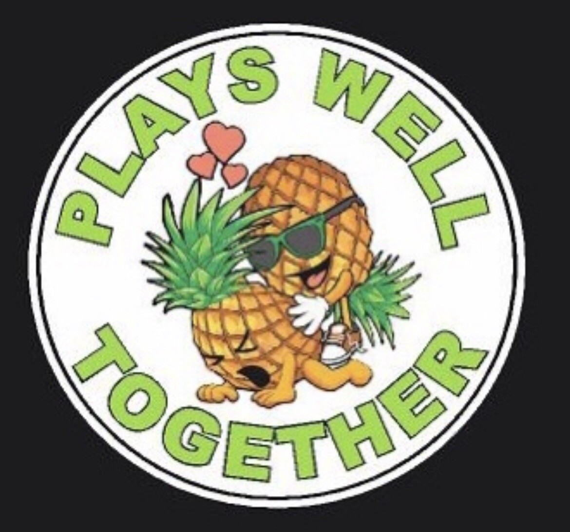 Pineapple Vinyl Sticker Decal Plays Well With Others Lifestyle Fun Swinger Sex