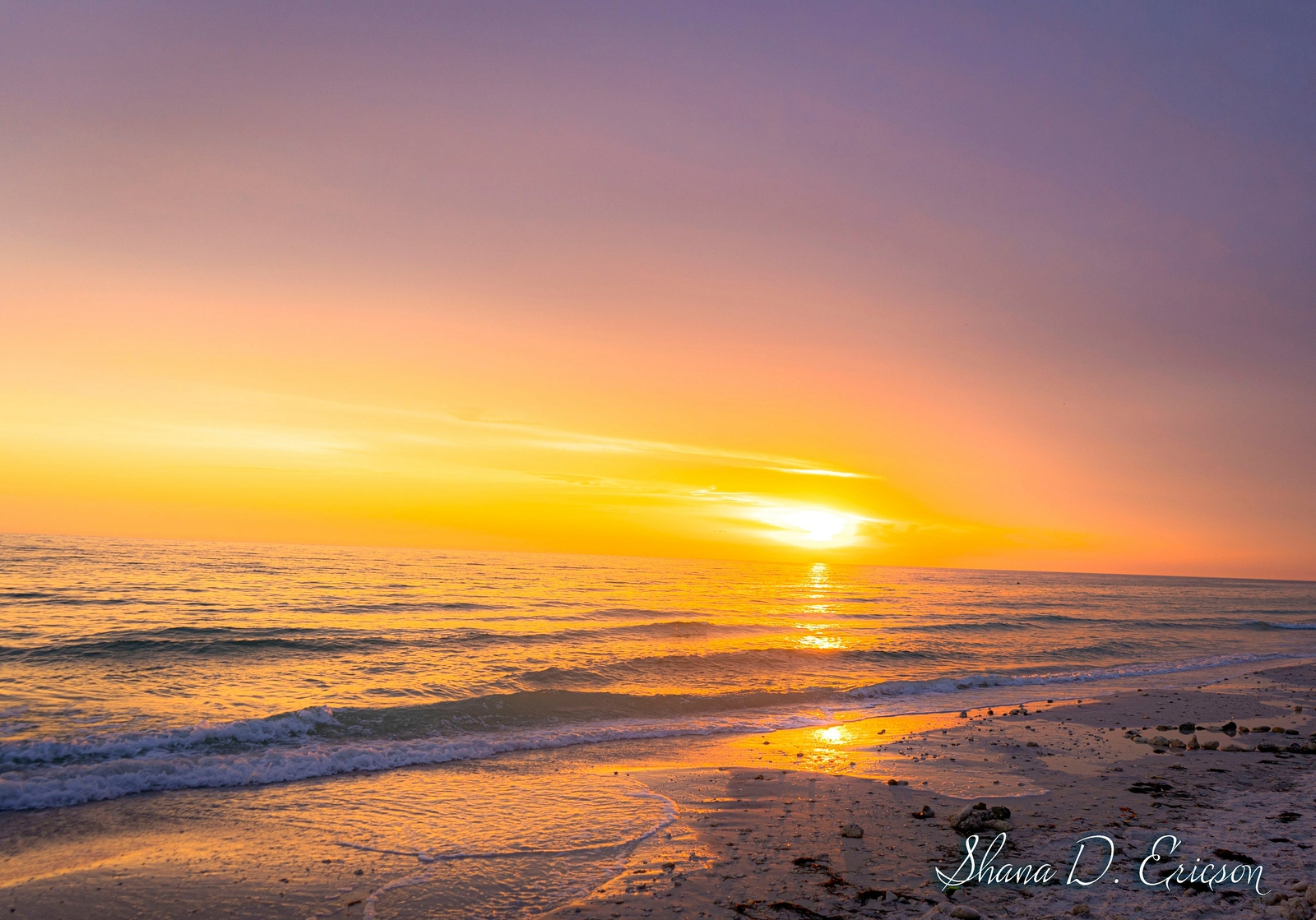 Premium canvas mounted sunset beach print vibrant & fade-proof, 4 sizes