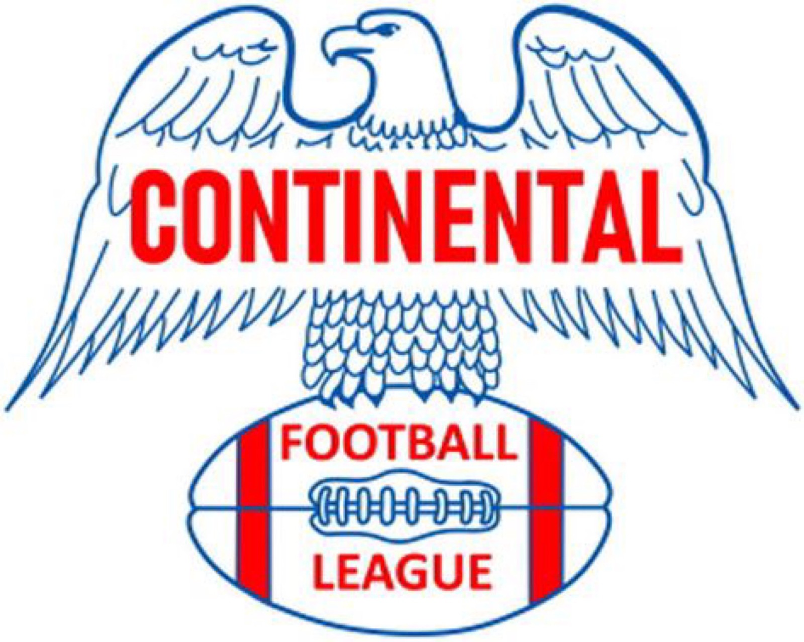 Continental Football League Logo Sticker Decal 12x8in Metal Sign NCAA Poster