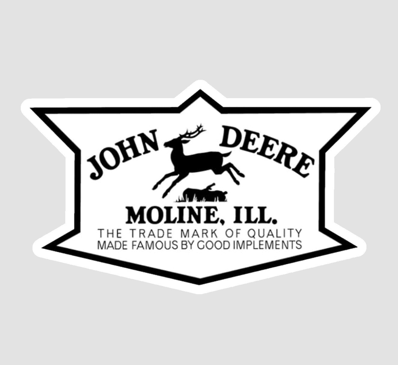 John Deere Vintage Tractor Logo Vinyl Sticker/Decal 04