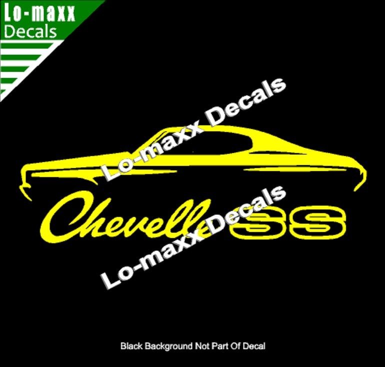 Chevelle SS Vinyl Sticker Muscle Car High Performance Graphic Die Cut Decal