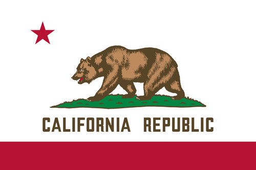 State of California Flag Sticker Decal USA California State