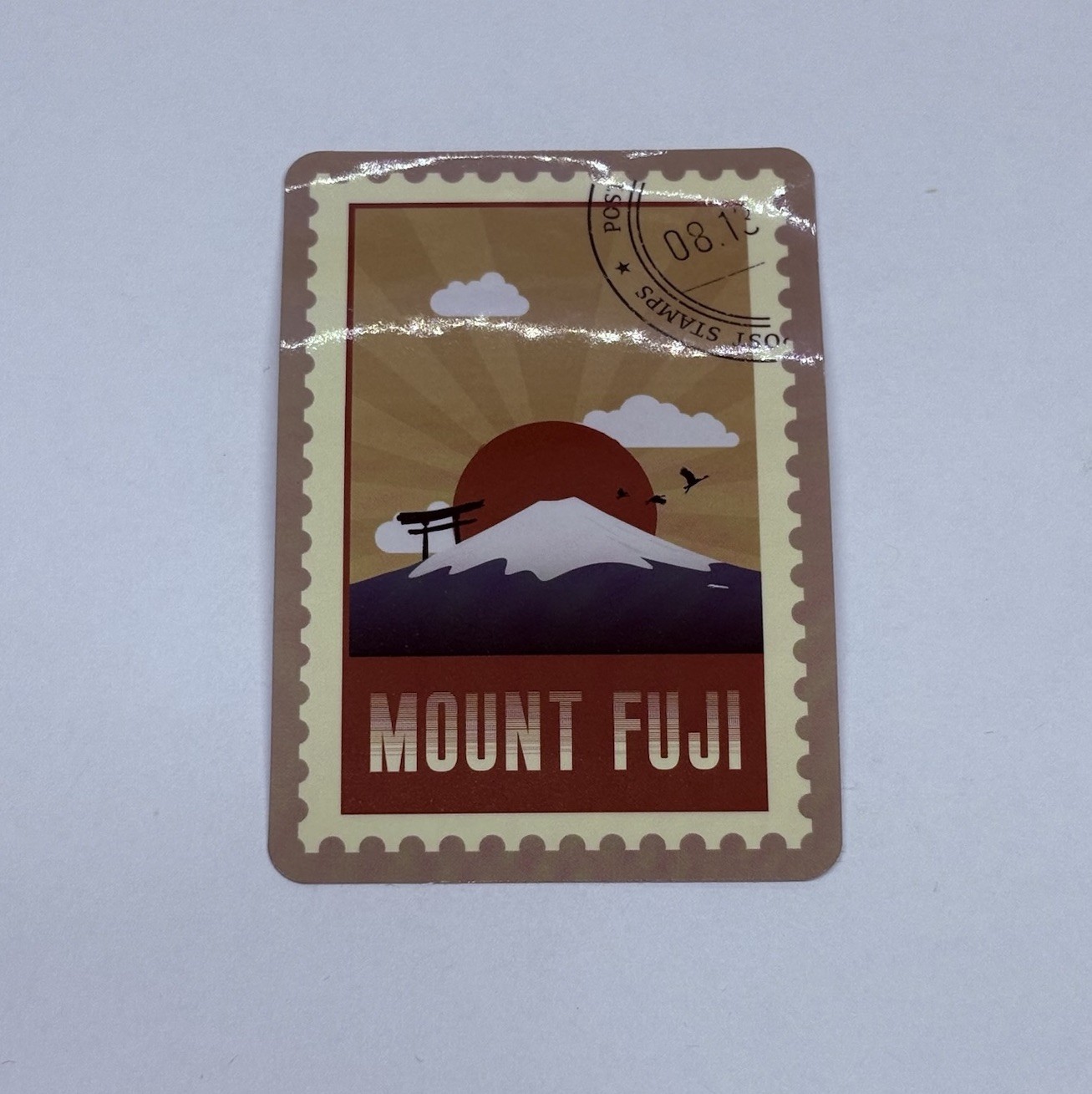 Mount Fuji Japan Postage Stamp Novelty Sticker Vinyl Decal Travel Cool Art Tc9