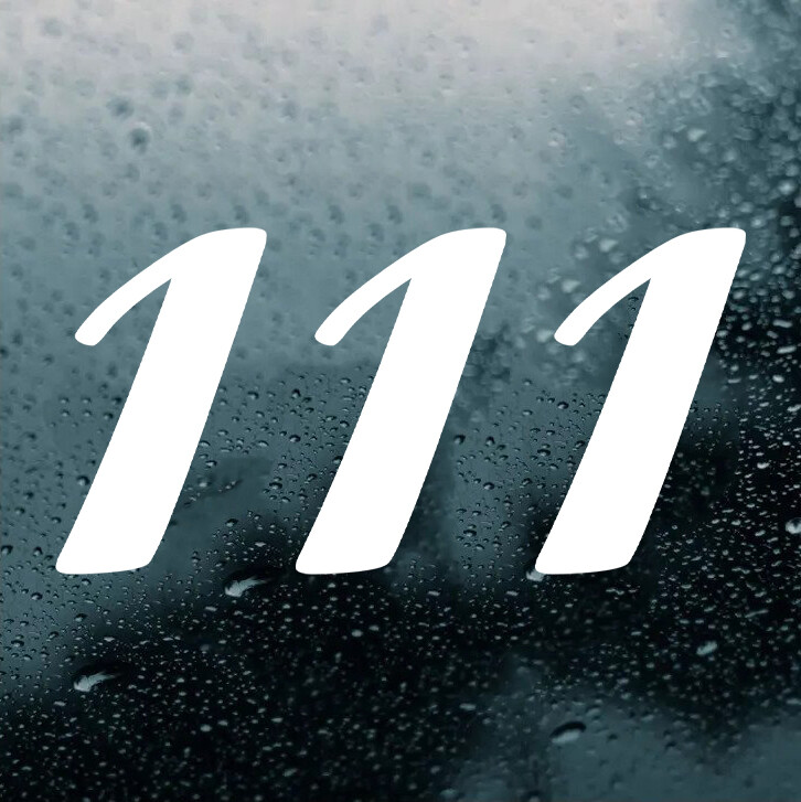 111 Angel Number Vinyl Decal – Intuition Alignment Numerology – Die Cut Sticker