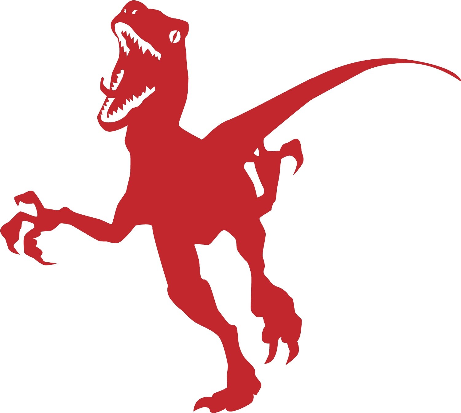 Dinosaur Velociraptor 5, Jurassic Period 4-21" wide Die Cut Vinyl Decal Sticker