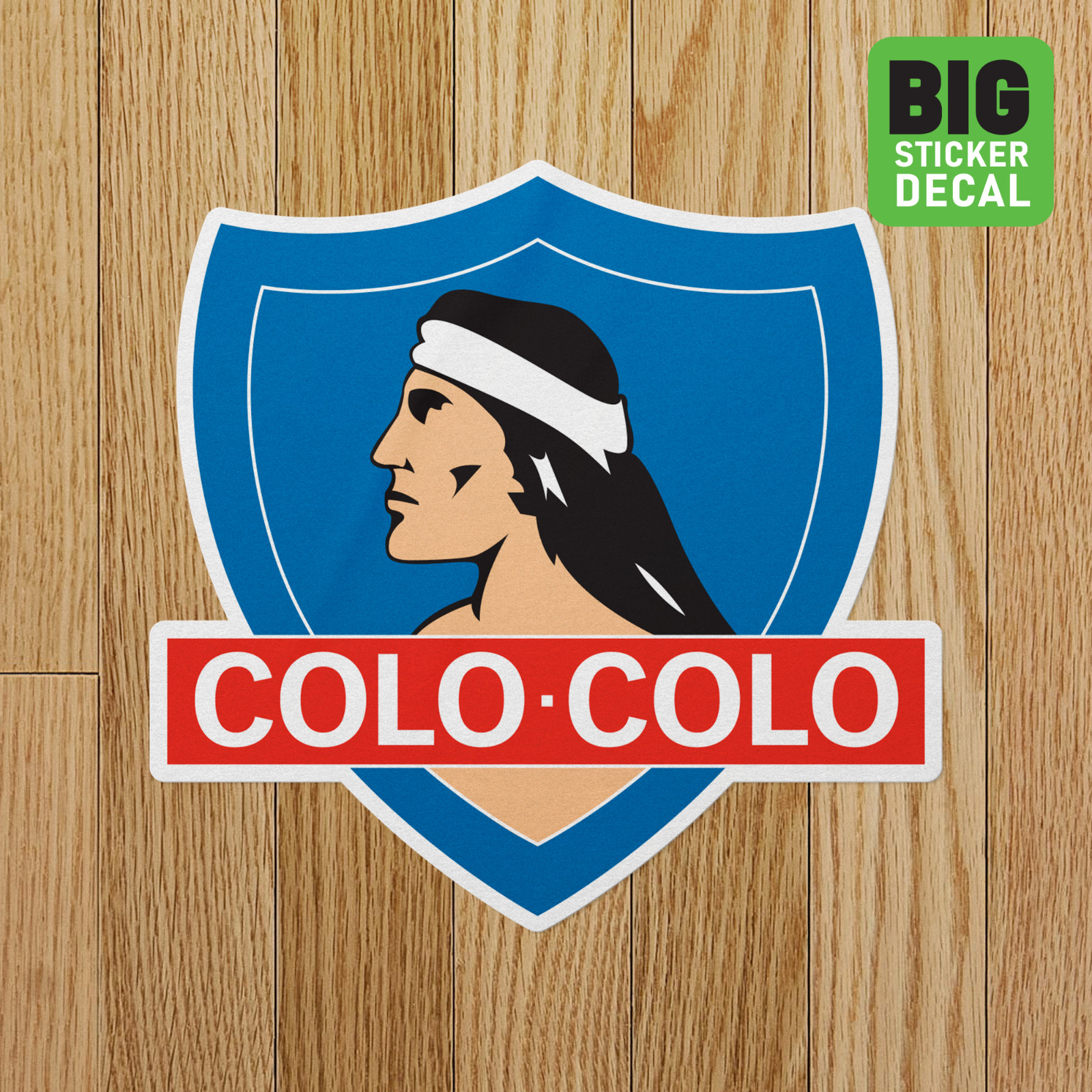 Colo Colo Chile Big Laminated Vinyl Sticker Car Decal Calcomania Carro