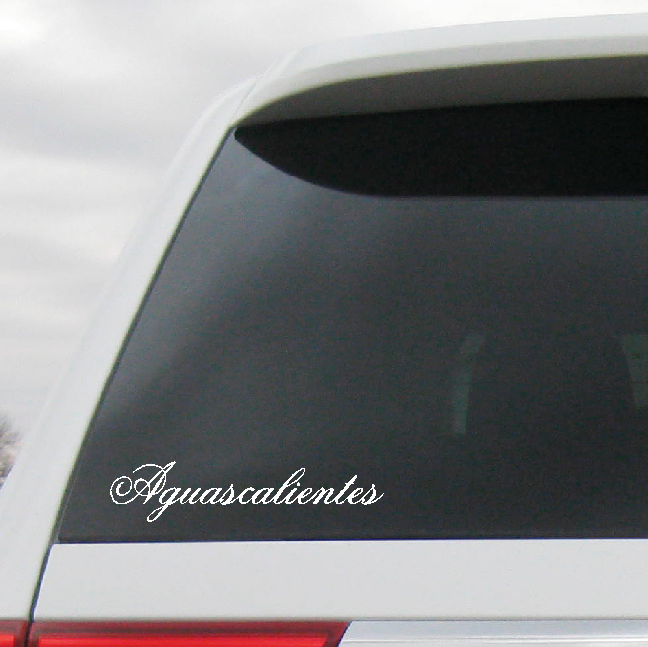 Aguascalientes Decal Mexico State lettering sticker Agua Caliente