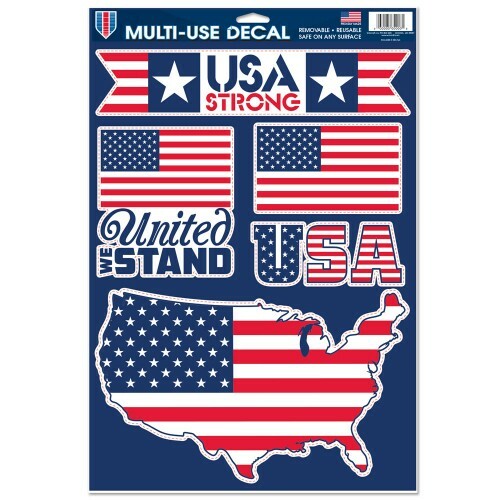 American Patriotic 11" x 17" Multi Use Car Decal Set
