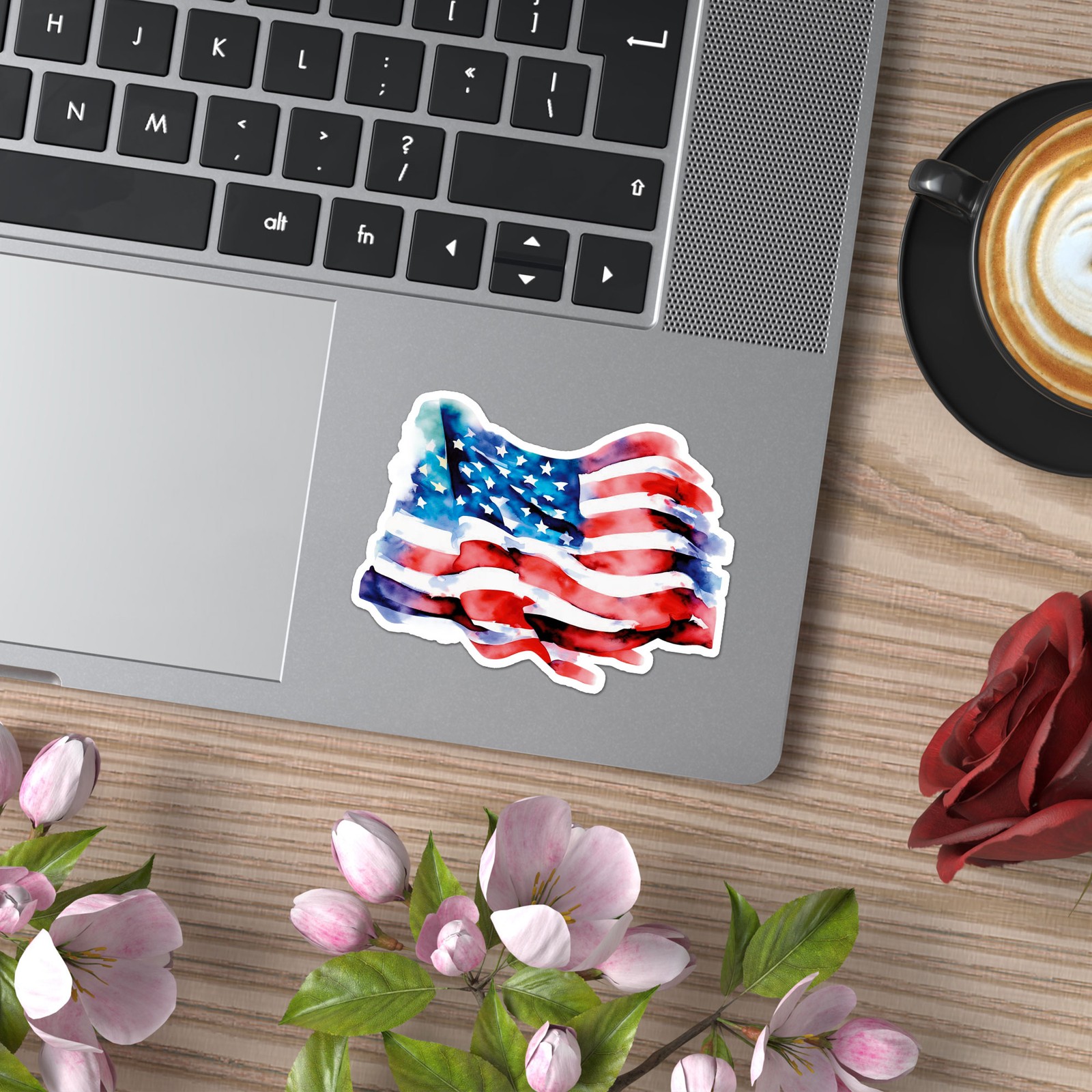 USA American Flag – Vinyl Decal Sticker – Car Window Laptop – ebn11996
