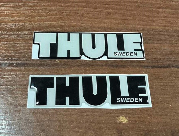 Thule roof rack stickers. Choose your color and size.