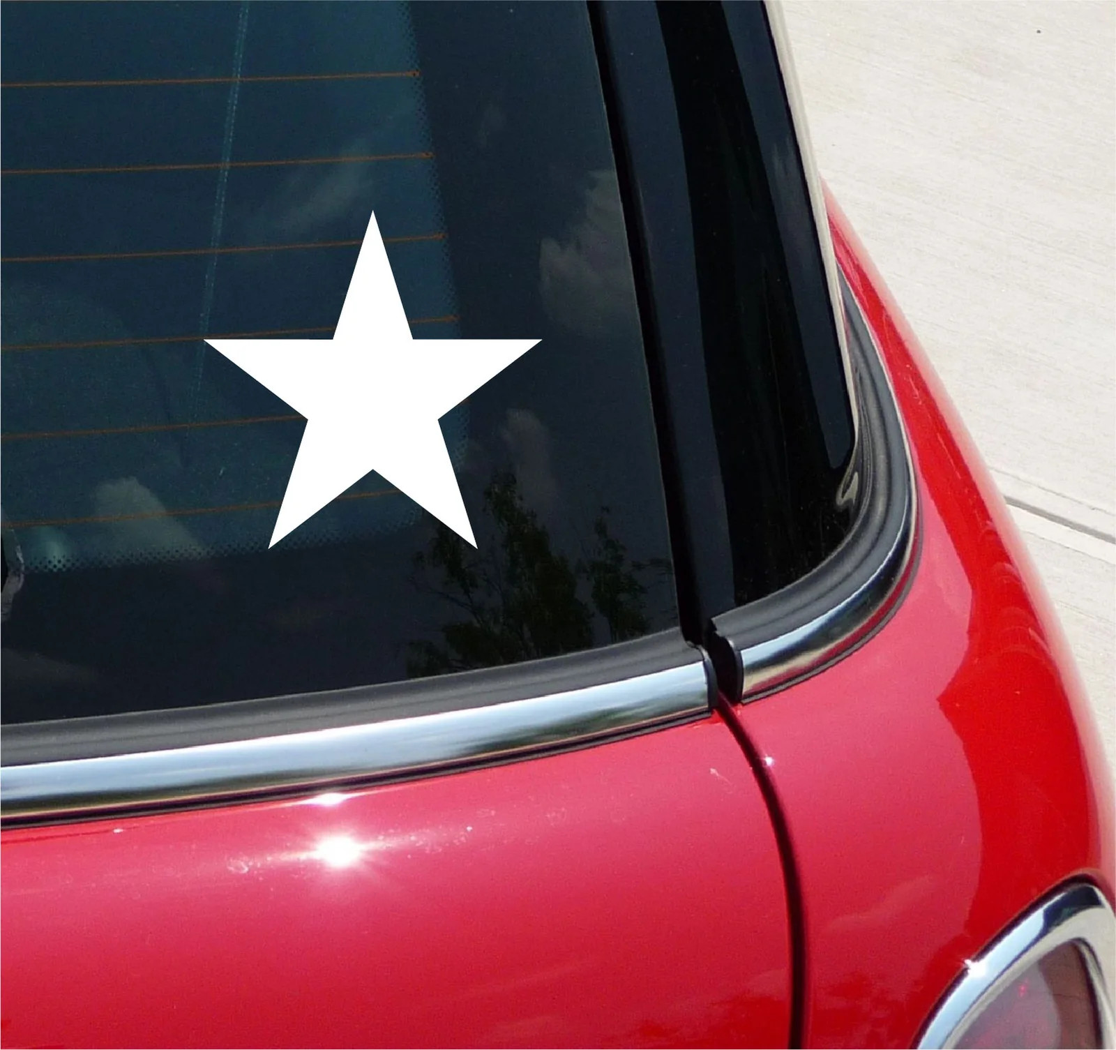 SINGLE STAR STICKER DECAL CAR WINDOW 5 POINT ARMY DALLAS OUTER SPACE