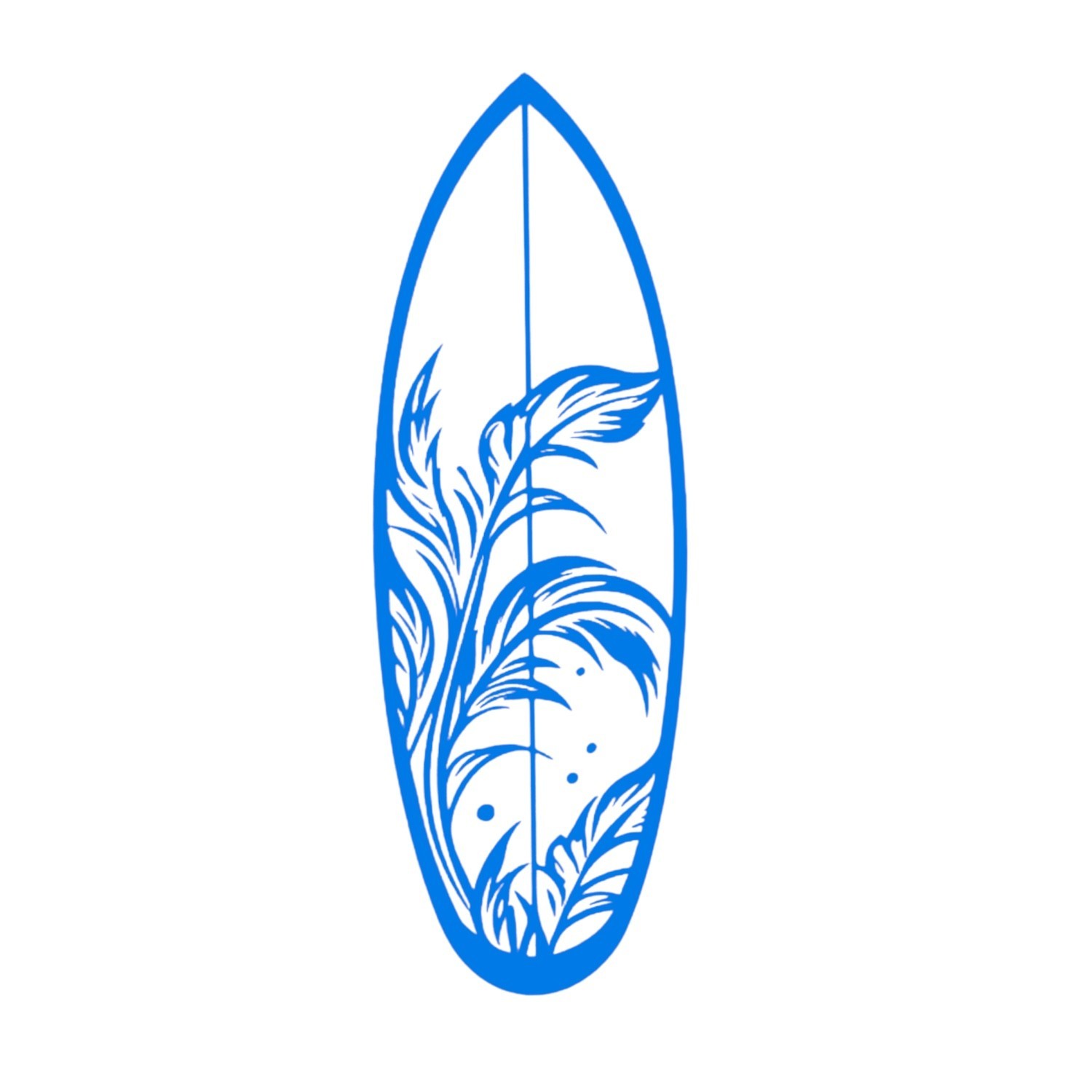 Surfboard Vinyl Decal for car Windows Laptops Any Smooth Surface design #19