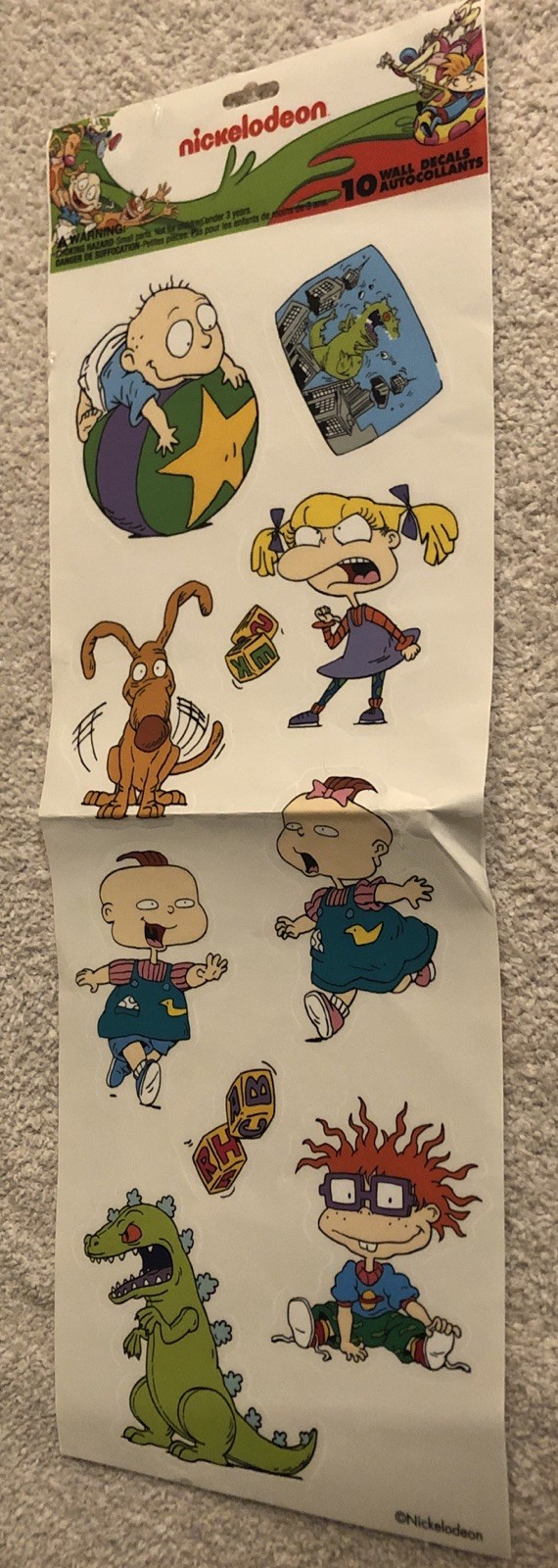 Rugrats Wall Decals Sheet Of 10 Stickers