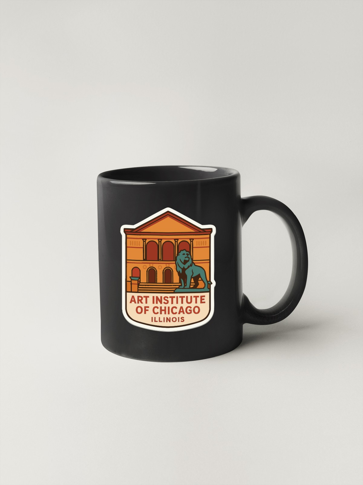 Art Institute of Chicago Illinois Sticker Decal Vinyl Die-Cut Symbolic Landmark