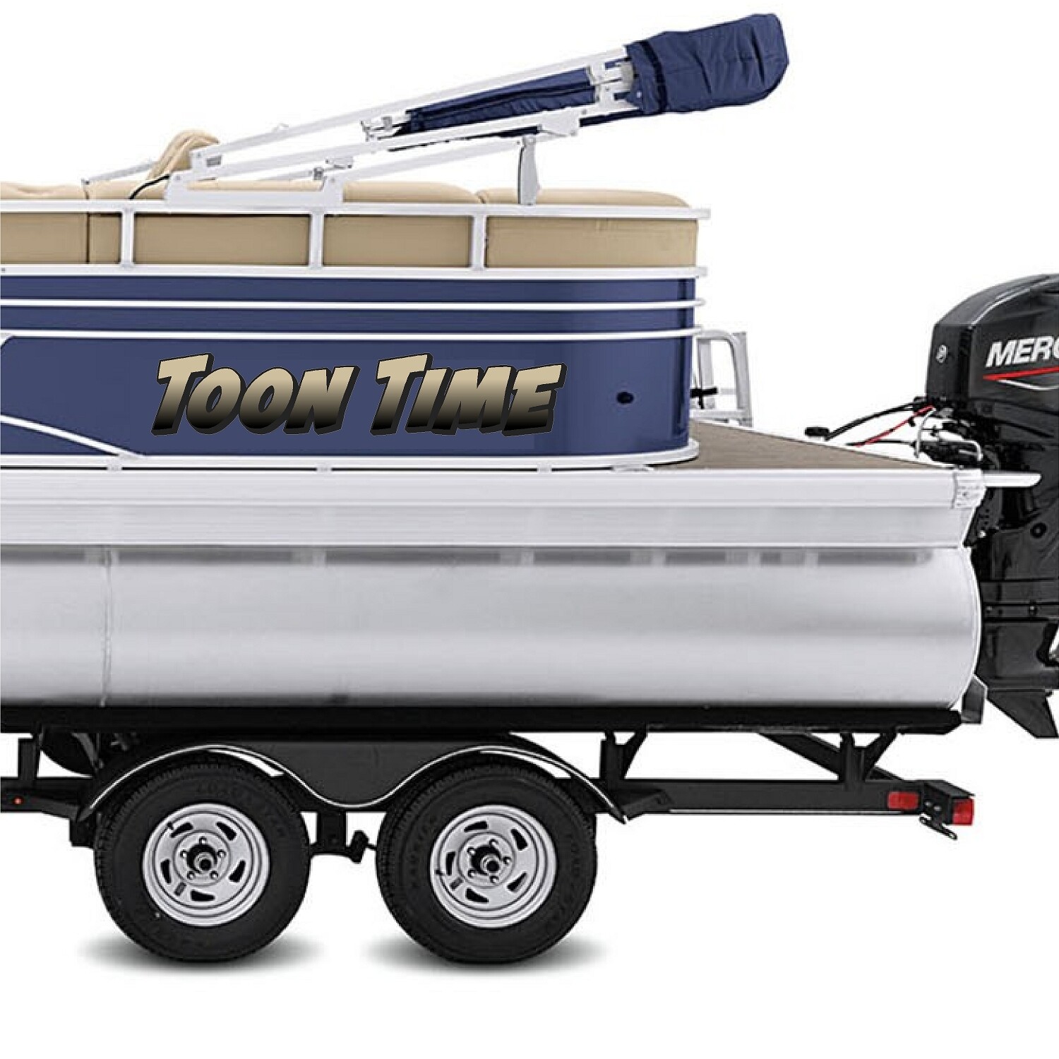 Boat Name Decal 4×24" / Custom Hull Graphic / Premium Marine Vinyl Lettering GRB