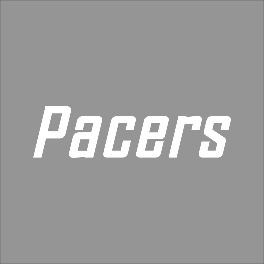 Indiana Pacers #3 NBA Team Logo 1 Color Vinyl Decal Car Window Wall