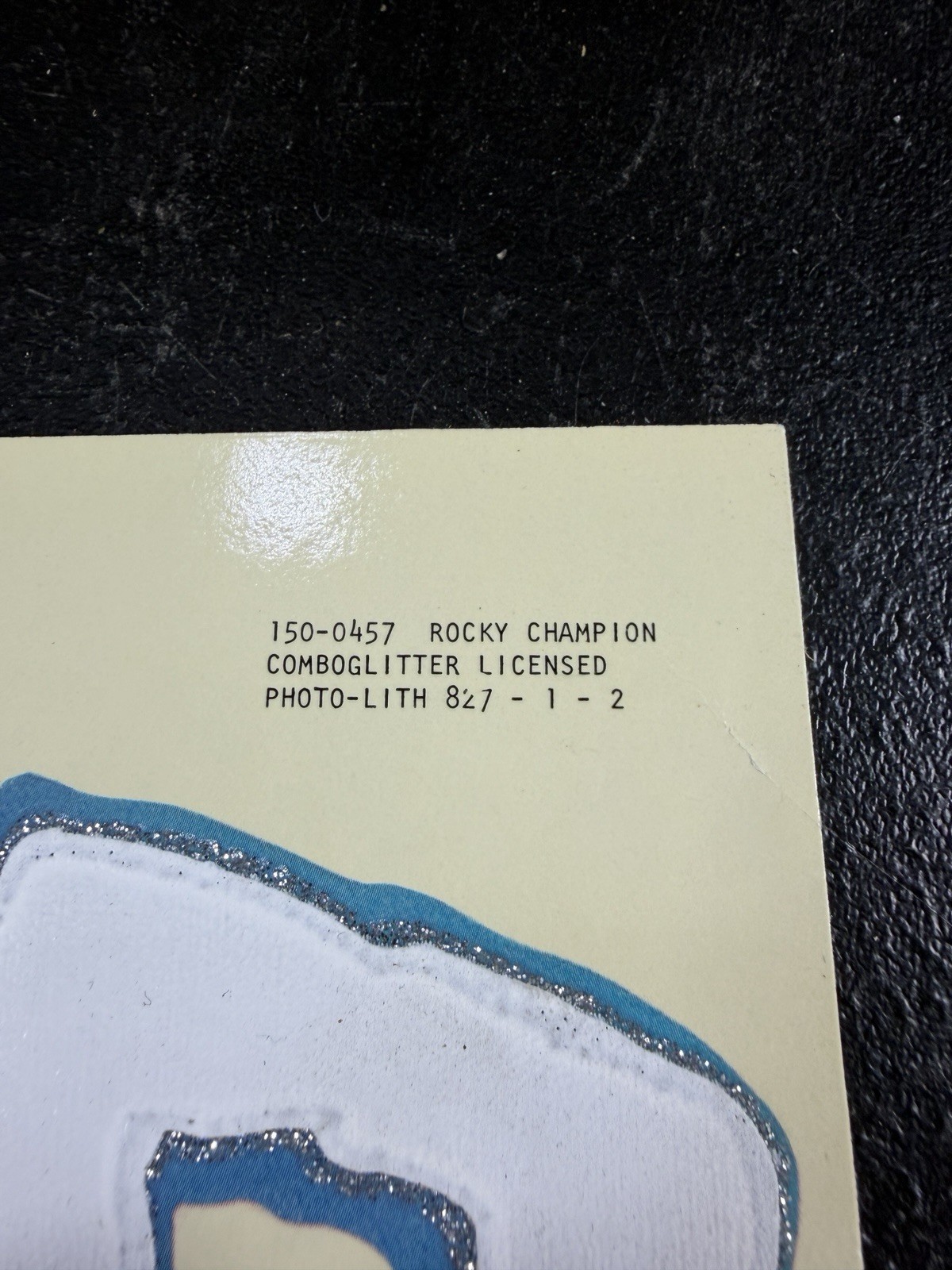 Vintage Rocky Balboa Glitter Decal Sticker Rocky Champion Flexing Pose