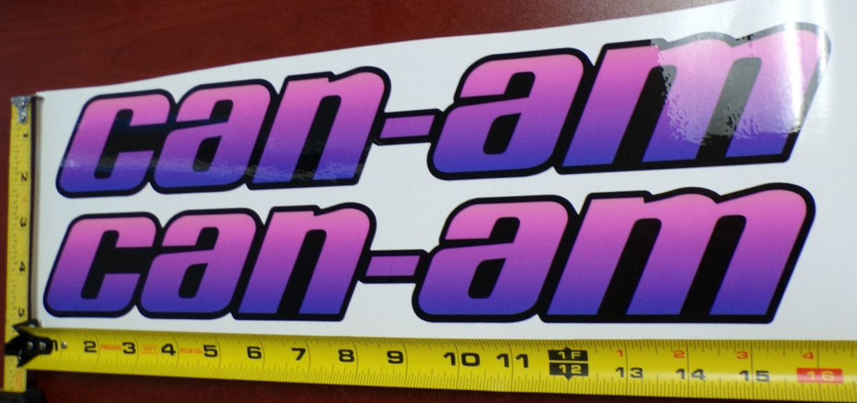 CAN-AM MAVERICK X3 R GRAPHIC DECAL STICKER USA MADE PINK PURPLE GRADIENT THICK