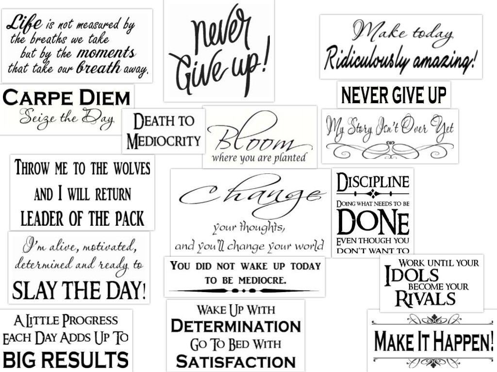 34 Motivational Wall Decals, Inspirational Quotes, Art Decor, Vinyl Stickers ..
