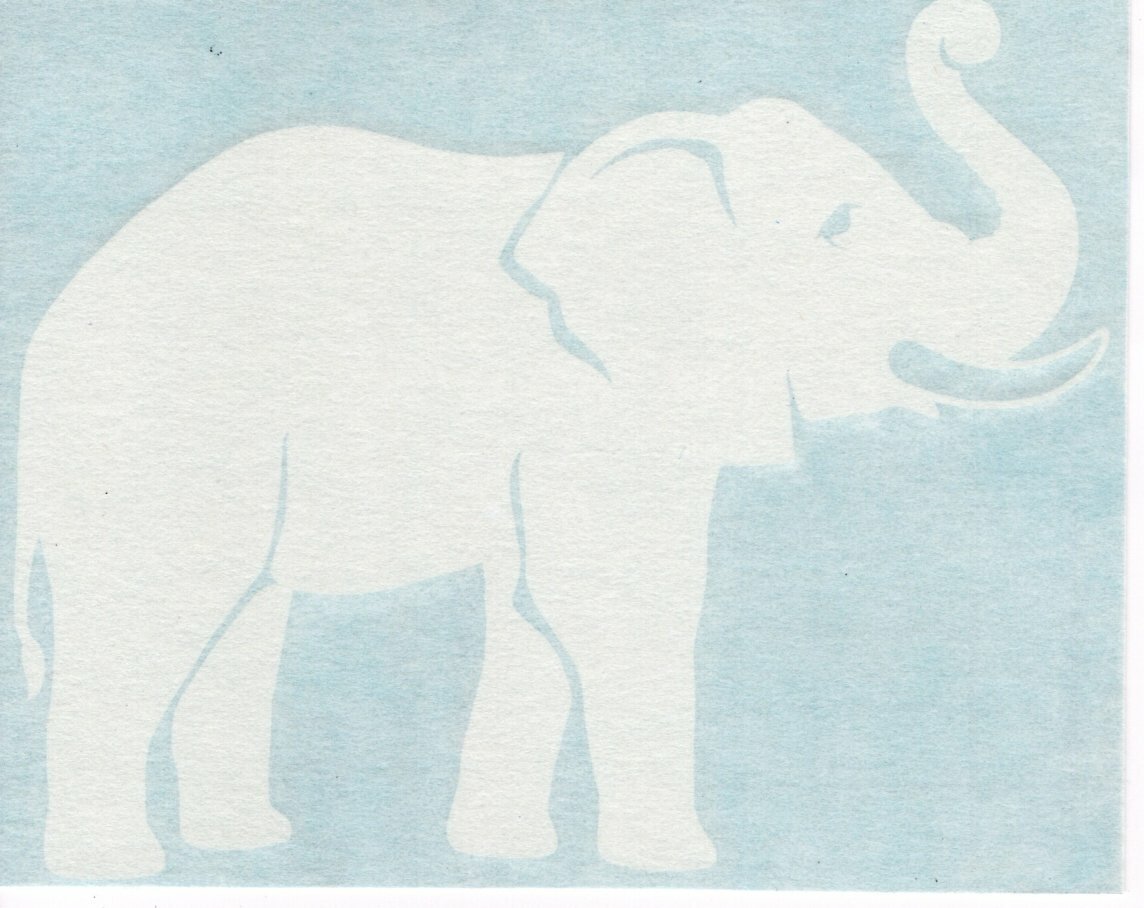 Elephant – Safari Republican Laptop Car Bumper Window Vinyl Decal Sticker 01285