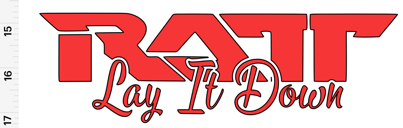 Ratt CUSTOMIZED Vinyl Decal-Many Sizes & Colors FREE Ship Fave Song/Lyric/etc