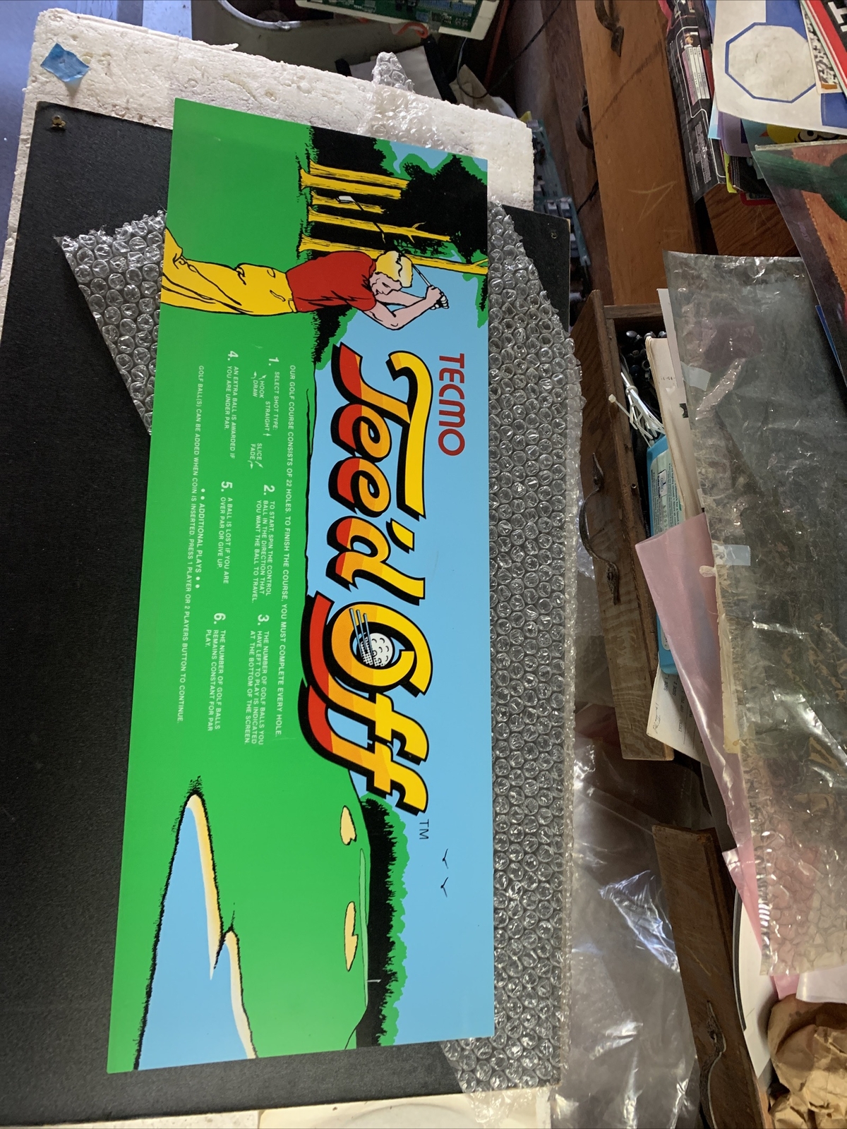 Tee’d Off Golf Tecmo Original Marquee Sign Restaurant Bar Wall Hanger If27