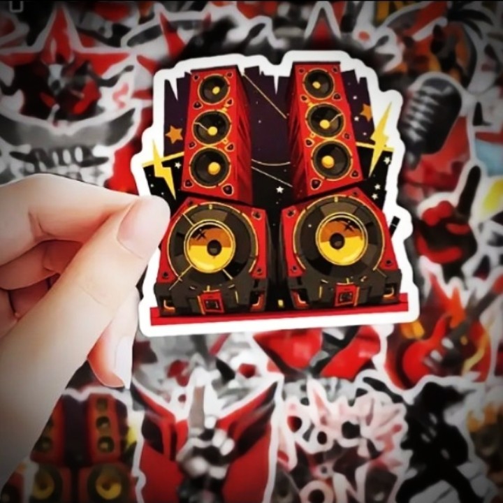 300pcs Rock Band Logo Stickers Decal Lot Punk Vinyl Music Heavy Metal Laptop USA