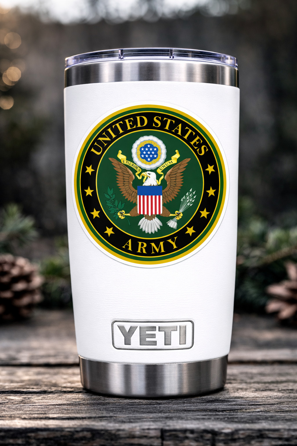 US Army Decal Sticker United States Military Veteran Logo Seal Flag 03