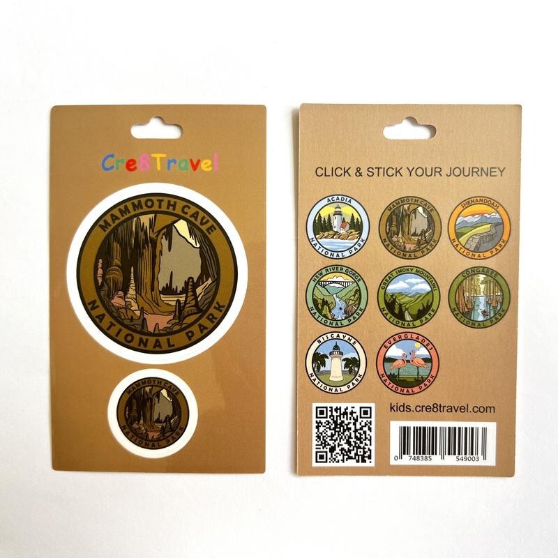 Mammoth Cave National Park Sticker Set – 2-Pack Vinyl Stickers (2" + 1")