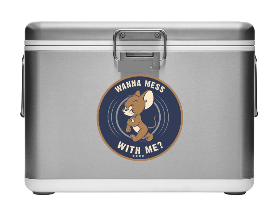 Mouse – (Wanna Mess With Me) – 4" Vinyl Decal Car Truck Cooler Laptop Trailer 25