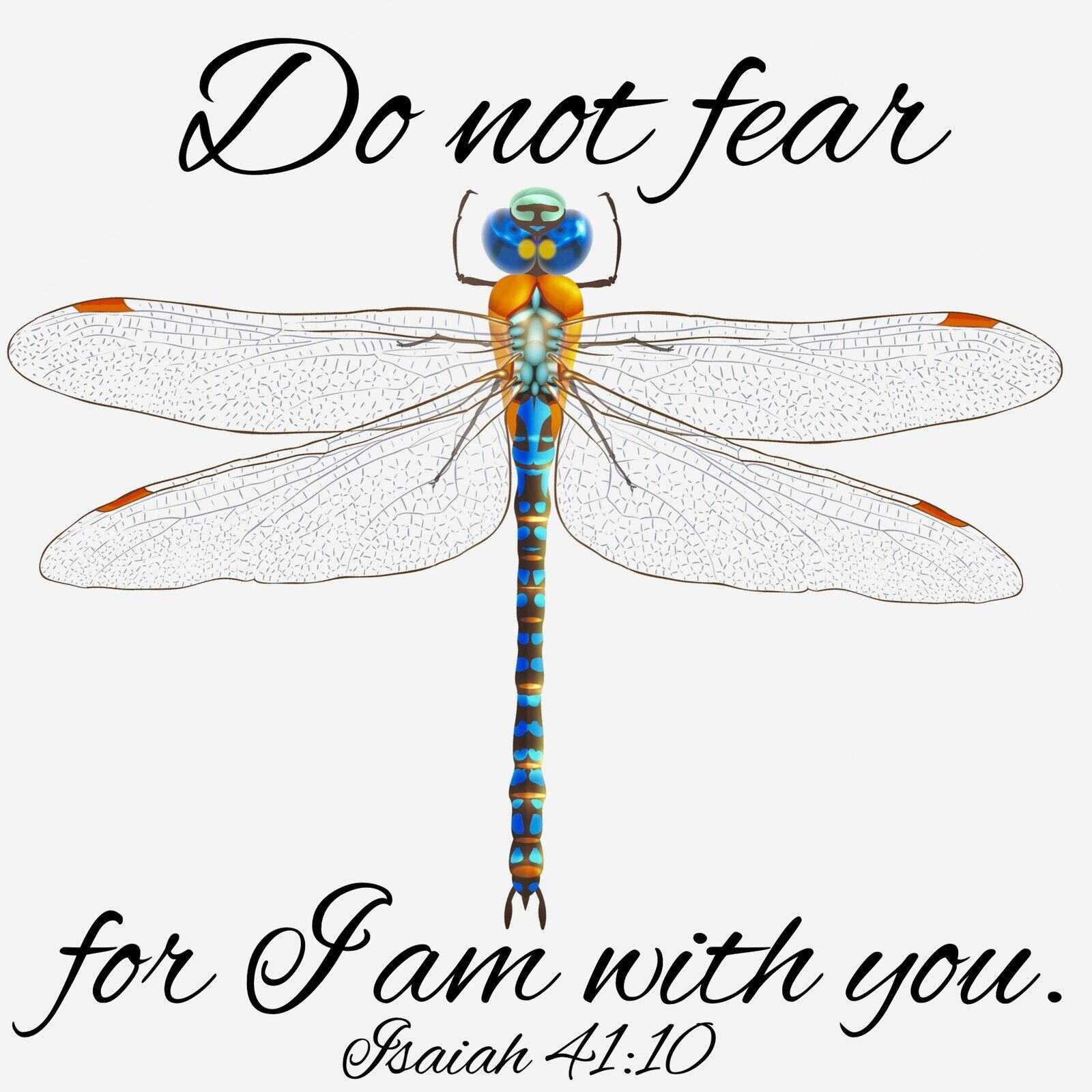 Do Not Fear Dragonfly Sticker Decal