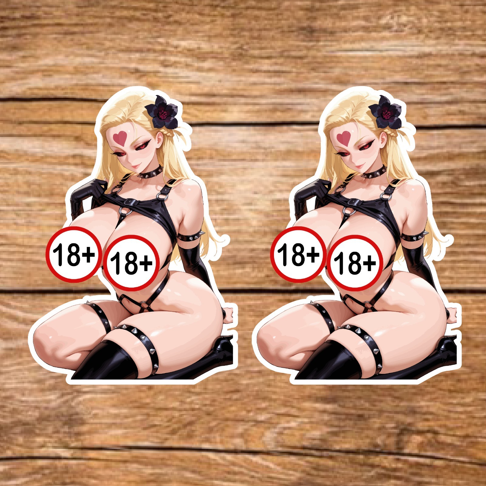 Do-S (2 Stickers) 3.5in x 2.4in, Nude, Waterproof, Glossy Finish Vinyl.