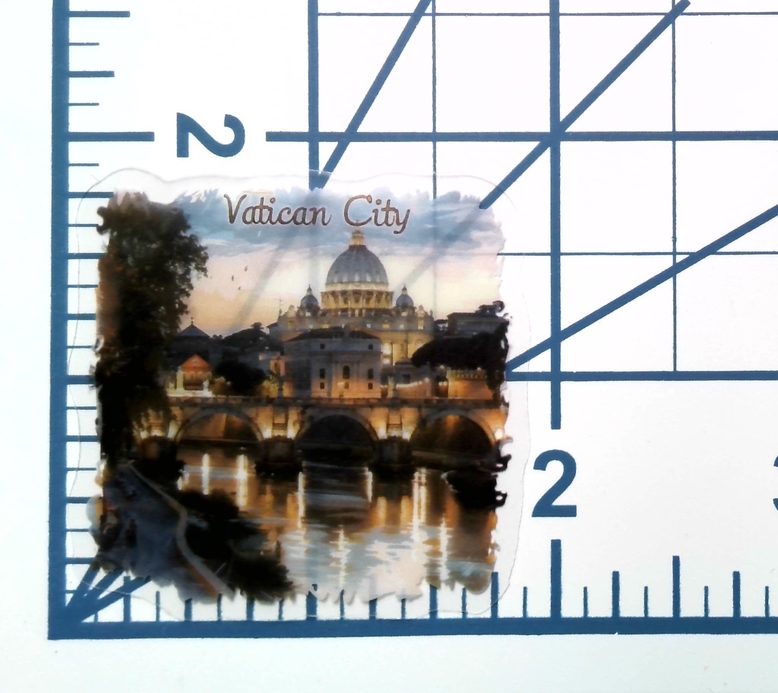 Vatican City St Peter Basilica Die Cut Clear European Vinyl Sticker Decal Rome