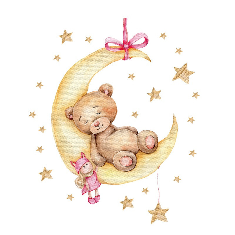 Wall sticker bear 73x60cm wall sticker room bedroom wall wall 