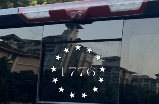 1776 Stars Patriotic USA Vinyl Decal Bumper Sticker Car Truck Window Mirror