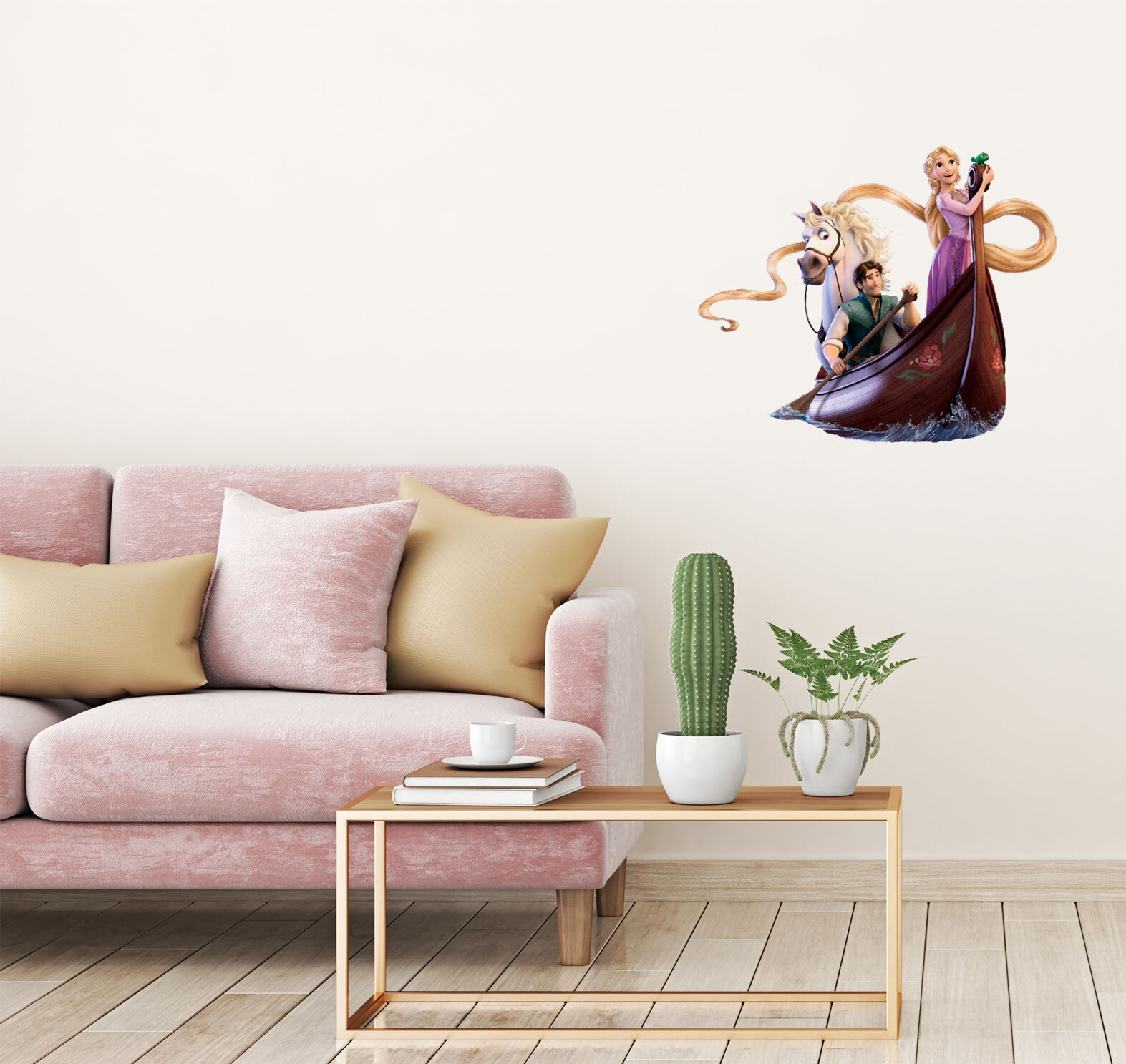Prince And Princess Rapunzel Wall Art Bedroom Nursery Colour Vinyl Sticker Decal