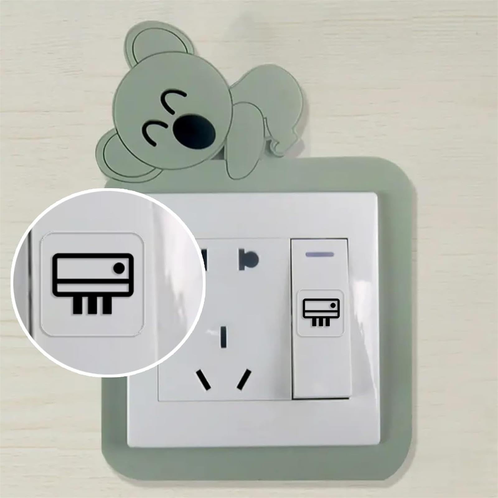 578PCS Light Switch Decals Transparent Light Switch Labels Stickers Waterproo…