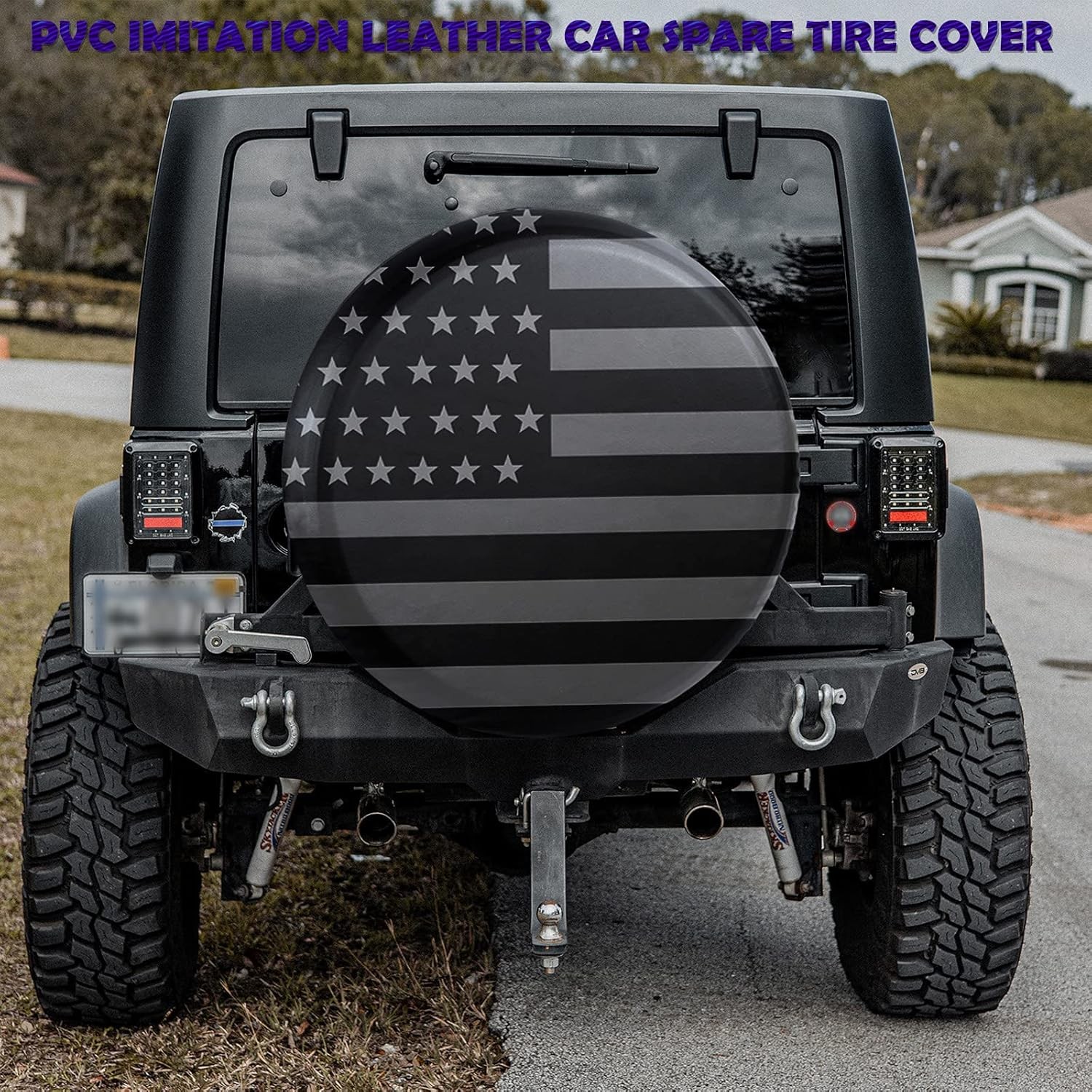 American Flag Spare Tire Cover, Fit For Jeep Wrangler, Rv, SUV, Truck, Trailer